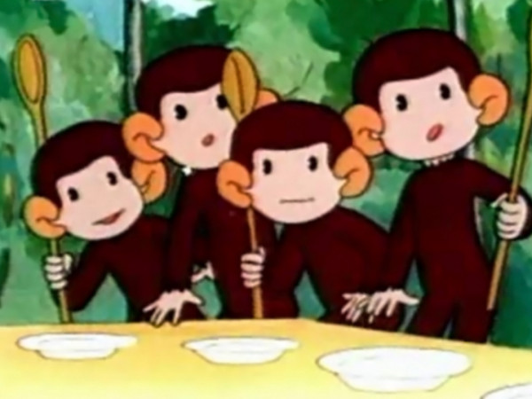 Изображение телепередачи: Как обезьянки обедали