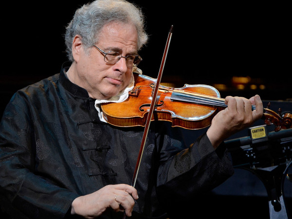 Изображение телепередачи: Ицхак Перлман играет концерт для скрипки Брамса