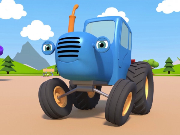 Изображение телепередачи: Синий трактор на детской площадке